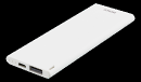 Slim pocket size Powerbank, 3600 mAh, 7mm, 2.1A, USB-A, vit