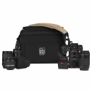 PORTABRACE Large, messenger-style carrying case for Nikon D850 and len