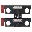 Shape dubbel rod block för 15mm rods