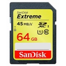 SANDISK 64 GB SDXC EXTREME 45 MB/S CLASS 10