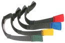 PORTABRACE Color-Coded Elastic Straps for Organizing Cables (Set of 4