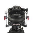 Cartoni Fluid head  + camera plate + 1 telescopic pan bar + tie down k