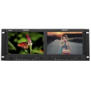 KONVISION 4RU 9" x2 Screens Full HD Rackmount Monitor
