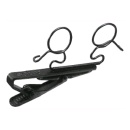 SONY Horizontal double clip pack for ECM-77, Black, 6 pieces in each p