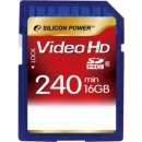 SILICON POWER SDHC 16GB Class 6 FHD video